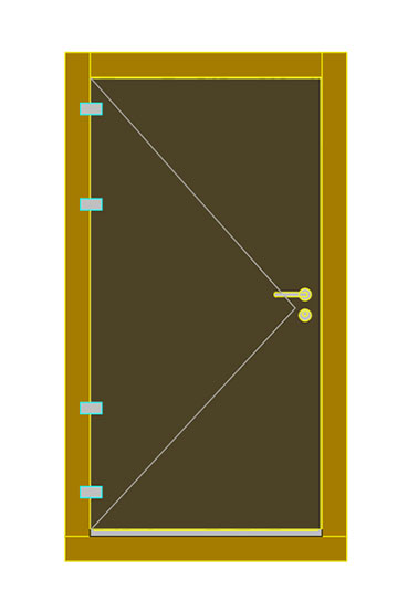 OEKO T&uuml;rblatt-aussen&ouml;ffnend