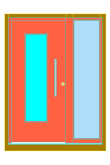 TOP Seitenteil-/T&uuml;rblatt-Glausausschnitt
