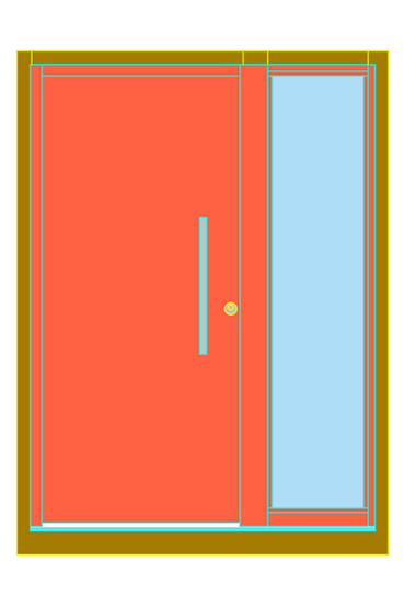 TOP Seitenteil-Glasausschnitt und T&uuml;rblatt